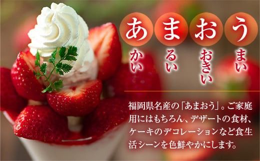 いちご あまおう 福岡産 春 4パック 【期間限定発送】 [南国フルーツ 福岡県 宇美町 um40azo970041] 先行予約 イチゴ 苺 フルーツ 果物 果実 甘い 小分け あまい