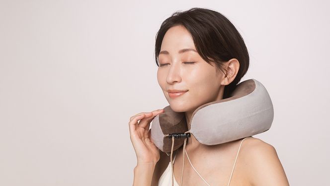 LINKA ネックリフレッシュピロウ リンカ LINKA マッサージ マッサージャー 肩こり リラックス 美容 健康 健康器具 美容機器[EV13-NT]
