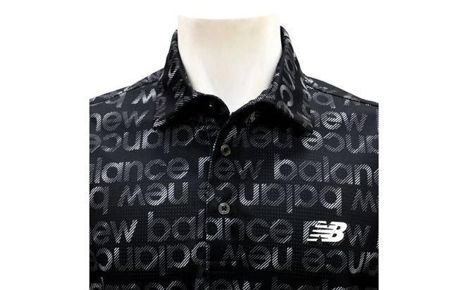 ニューバランスゴルフ ウェア 半袖 ポロシャツ メンズ 通気性 ブラック 012-6168007