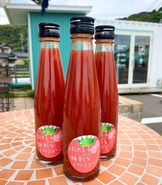 小鈴ファーム オリジナルトマト とまとの王子さまだけで作った特別な トマトジュース 200ml×3本 ｜食塩無添加 無塩 無添加 完熟トマト ストレートジュース 100％果汁 高糖度 愛知県 美浜町