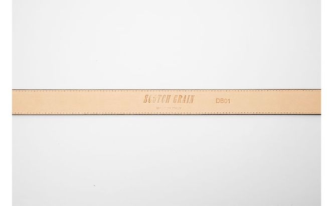 スコッチグレイン監修　オリジナルイタリアンレザーベルト（スムースブラック）　イタリアン ベルト　本革　東京都　墨田区