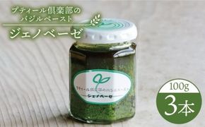プティール倶楽部のバジルペースト ～ジェノベーゼ～ 3本セット 糸島市 / プティール倶楽部 伊都国【いとしまごころ】[ACZ002] バジルソース 無添加 ジェノベーゼソース バジルペースト