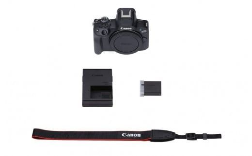 【Canon】 キヤノン ミラーレス カメラ EOS R50 ボディー ホワイト/ブラック キャノン 一眼 家電_0041C