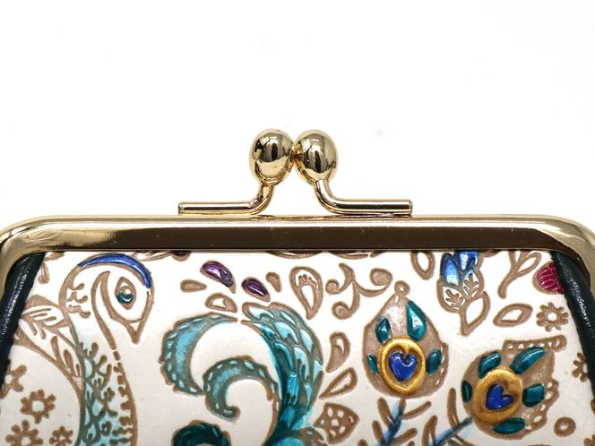 印鑑 ケース ～18mm 孔雀 文庫屋大関 革 革製品 印鑑ケース 10mm 15mm 2本収納 印鑑入れ 印鑑入れポーチ ハンコケース ハンコ入れ 実印ケース 小銭入れ 収納 ポーチ 小物入れ おしゃれ 民芸品 東京都 墨田区