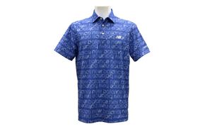 ニューバランスゴルフ ウェア 半袖 ポロシャツ メンズ 通気性 ブルー 012-6168007