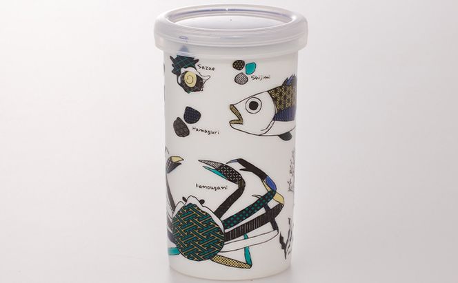 夢醸 純米酒　KUTANI SAKE CUP 海の幸 お酒 日本酒 食器 アルコール 九谷焼の酒カップ 