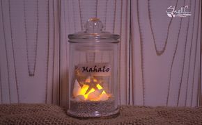 シェルランプ　【Mahalo】 雑貨 日用品 インテリア 灯り 貝殻のランプ 手作り 