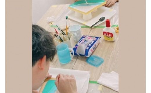 チケット 体験利用券 恩納村の海を作るレジンアート体験【ペアコースター】｜レジン アート 雑貨 日用品 人気 おすすめ 送料無料 ふるさと 恩納村 沖縄県
