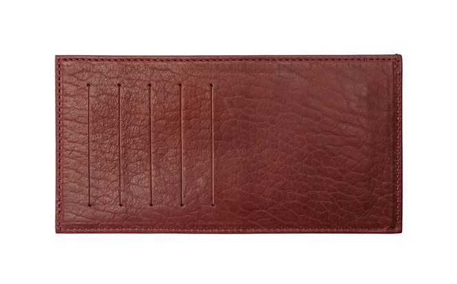 豊岡財布 フラグメントケース カード財布 ワイン WLG2101 / 財布 ウォレット カードケース カード入れ スリム メンズ レディース 革 牛革 革小物 サステナブル シンプル デザイン 無地 マスミ鞄嚢