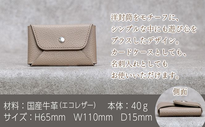 本革 カード 名刺入れ 日本製 レザー 革製品 カードケース Liete vivid 選べるカラー ブラック オーク オレンジ イエロー ネイビー オリーブ