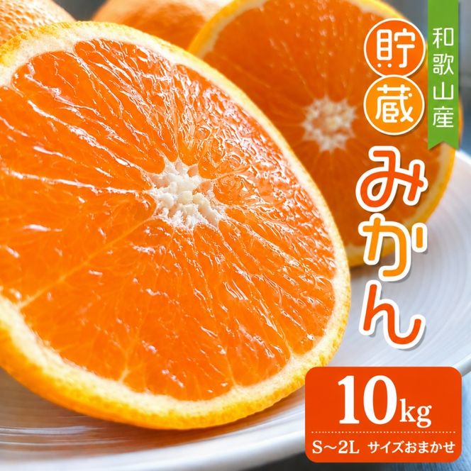 【ふるさと納税】貯蔵みかん 5kg～10kg S～2L サイズおまかせ / 蜜柑  果物 オレンジ 紀美野町産 ※2027年1月中旬～2月下旬に順次発送致します。【frt005-r-tyo-10】