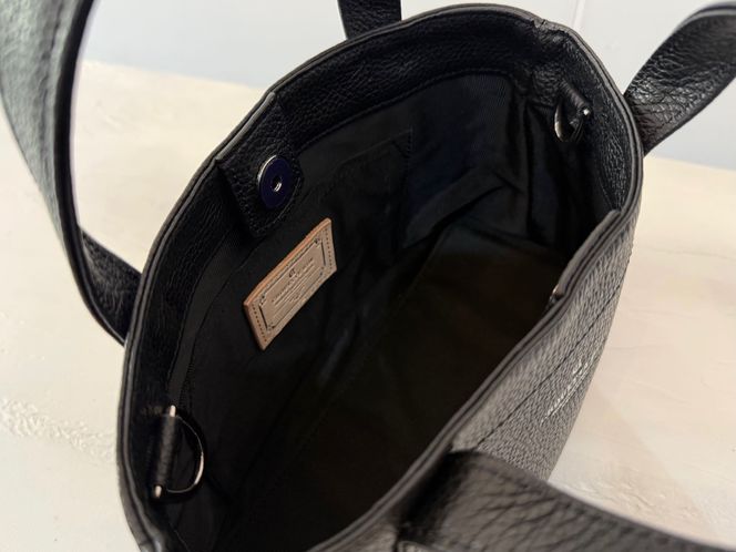 革職人が作った本革トートバッグXSシュリンク【ブラック】 304018_AX28VC03