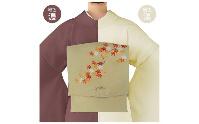 【和装振興応援プロジェクト】歳時記10月2「紅葉狩り」京手描友禅 染帯｜染帯 着物 織物 人気 おすすめ [ 手描友禅 帯 染匠 職人 歳時記 人気 おすすめ ギフト プレゼント お取り寄せ 通販 送料無料 ふるさと納税 ] 261009_A-BR053VC27