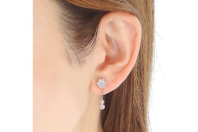 ピアス K18PG ピンクゴールド ダイヤモンド 【0.9ct】フラワー 花 揺れるピアス 振り子 スタッドピアス【f232-k18pg】  [株式会社オーダーメイドジュエリーメイ 山梨県 韮崎市 20742677] ピアス アクセサリー アクセ ジュエリー（山梨県韮崎市） |  ふるさと納税サイト ...