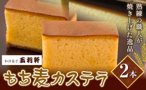 もち麦カステラ 株式会社玉利軒《45日以内に出荷予定(土日祝除く)》岡山県 笠岡市 カステラ もち麦 お土産 和菓子 手土産 送料無料 冷蔵配送---T-09_cool---