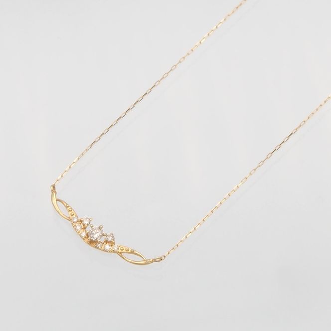 K18 0.10ct ダイヤモンド ペンダントネックレス HH-019737 SWBT005-k18