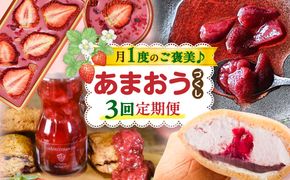 【全3回定期便】糸島あまおうづくしお楽しみ定期 / 糸島市[AAH022]