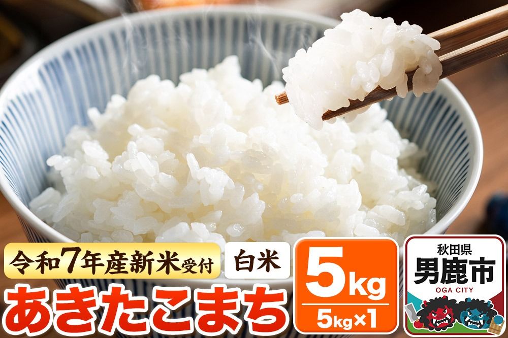 [令和7年産新米受付][白米]あきたこまち 5kg|23_bla-040501