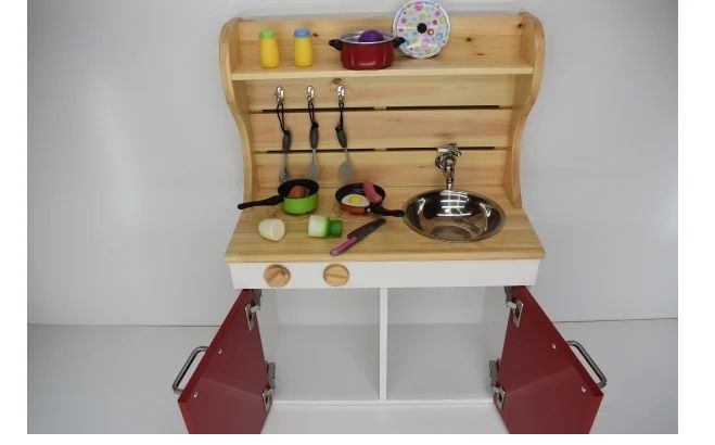 N6006_ままごとキッチンｗ590 赤