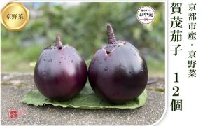 【先行予約・2026年7月発送】京ブランド野菜・賀茂茄子（かもなす）12個 約3kg 261009_A-DA003