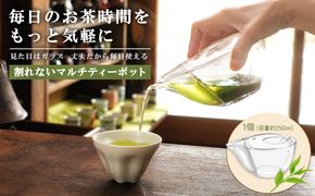割れないマルチティーポット 250ml 3種フィルター付き 緑茶・紅茶・コーヒー対応 急須 軽量 茶 お茶 茶葉 粉末茶 ティーバッグ 手軽 簡単 K2733