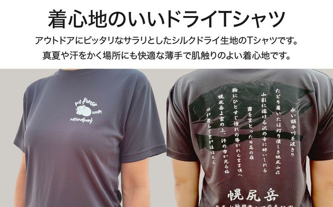 【日本百名山】【2026年限定】幌尻岳記念山詩Tシャツ（グレー Mサイズ） BRTJ041