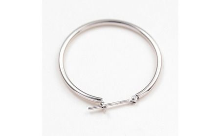 プラチナ900 　フープピアス　1.5×25　120337 SWAE021