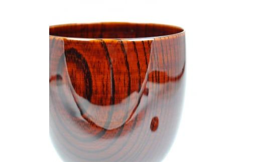 欅 木地呂ワインカップ DD-2431 化粧箱入り 天然木 木製 ワインカップ 器 酒器 カップ 漆器 ギフト 伝統工芸 工芸品 国産 日本製 復興 震災 コロナ 能登半島地震復興支援 北陸新幹線 F6P-1785