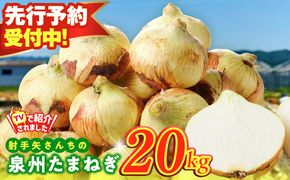 ity0036 【先行予約】泉州たまねぎ 20kg 玉ねぎ 射手矢農園【タマネギ 玉葱 野菜 やさい 高評価】