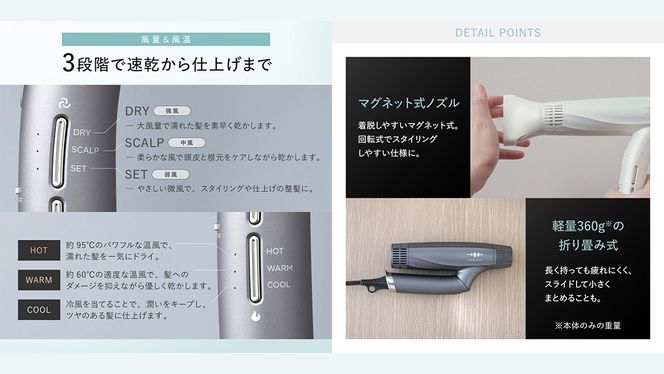 ＼ 選べるカラー ＆ ラッピング選択可／【先行予約】 WAVEWAVE DualCareDryer デュアルケアドライヤー グレー ホワイト 【2026年6月上旬より発送開始】