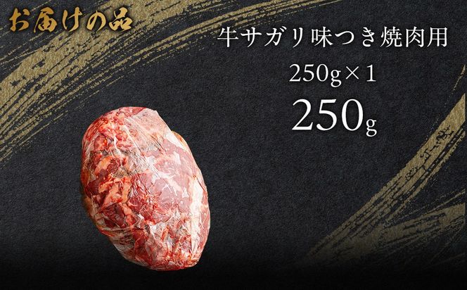 牛サガリ味つき焼肉用 250g (250g×1)  MROBM020