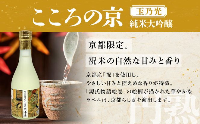 【吟醸酒房 油長】京都伏見の酒 大吟醸300ml×5本飲み比べ｜日本酒 大吟醸 人気セット［ 京都 伏見 日本酒 大吟醸 純米大吟醸 300ml 5本飲み比べ 神聖 京姫 玉乃光 英勲 招徳 人気 おすすめ お酒 地酒 ご当地 酒蔵 酒造 ギフト プレゼント 贈答 お取り寄せ 通販 送料無料 ふるさと納税 ］ 261009_A-CN013