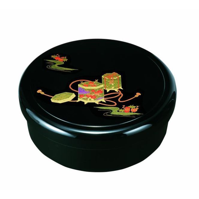 10.5寸 茶櫃 平安物語（内梨地塗） ［YG475］ 303446_CC473