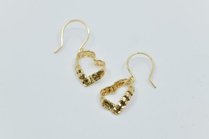 K18 ハートシェイプ フックピアス F•C-0086 SWCA028