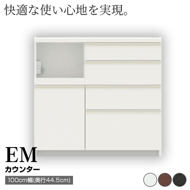 食器棚 カップボード 組立設置 EMA-S1000Rカウンター [No.570]