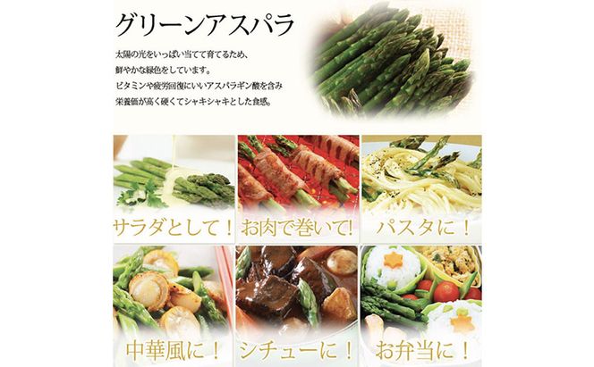 【2026年春発送】極太 グリーンアスパラ 3Lサイズ 1kg (スイートベジタブルファクトリー)