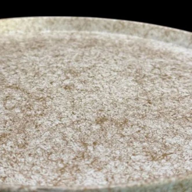 木製 丸トレイ 乱糸（マット仕上げ）純白［NF66］ 303446_CU90034VC02