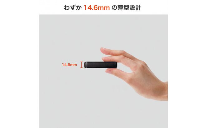 フラットUSBアダプターPD30W　UC-23B(BK) 272183_AZ207