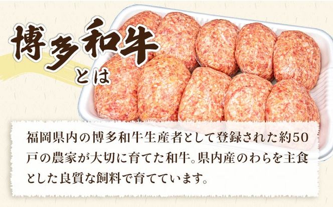 【A4ランク博多和牛入り】 博多和牛と糸島産豚肉入り手作り生ハンバーグ130g×10個 糸島市 / 糸島ミートデリ工房 牛肉 黒毛和牛 ハンバーグ [ACA253]