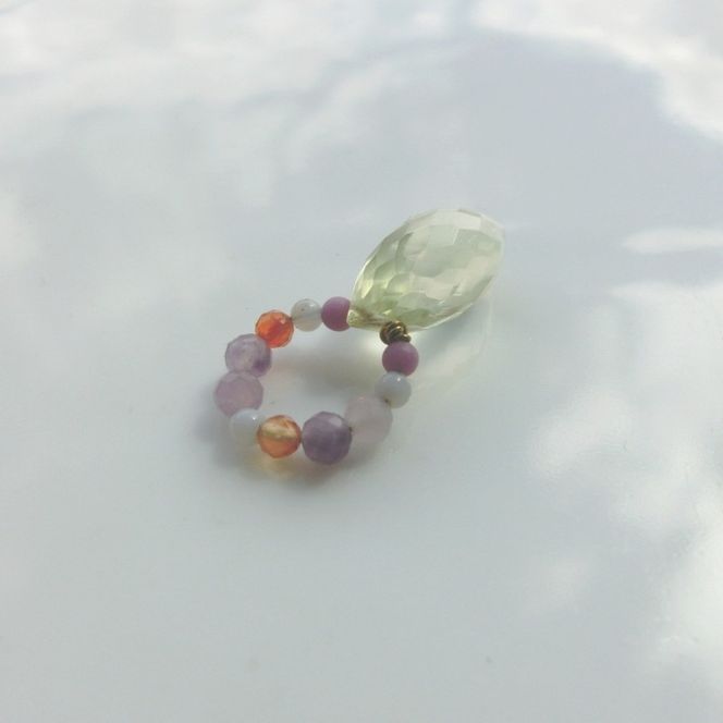 baby ring top ペンダントトップ 1個 レモンクォーツ1 天然石 アクセサリー [Q] handmadejewely 【 シンプル 可愛い ハンドメイド ジュエリー 手作り 職人 上品 大人な雰囲気 ギフト プレゼント ラッピング 結婚式 普段使い 北海道 幕別 】