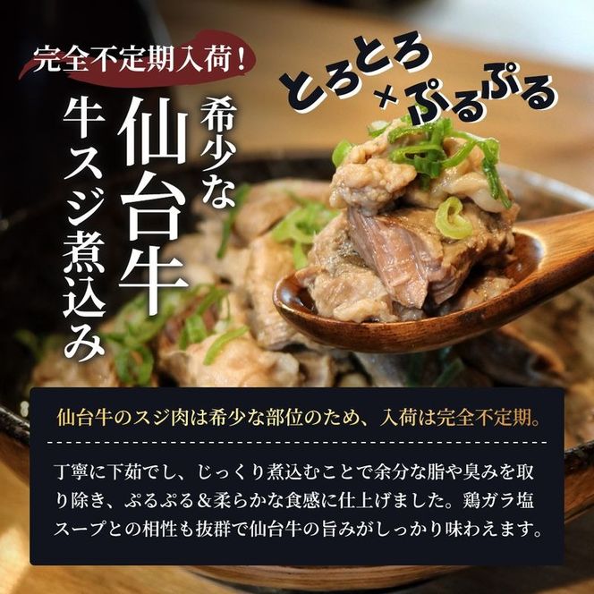 牛すじ煮込み 900g ( 300g × 3個 ) セット 詰め合わせ 仙台牛 国産牛 国産牛肉 牛肉 肉 牛すじ