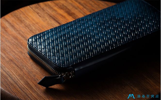 財布 二宮五郎商店 藤巻百貨店別注 アジログレイン ラウンドジップウォレット 皮 革製品 皮革製品 ファッション 小物 お札 小銭 カード ケース ウォレット　【 墨田区 】 ファッション小物 