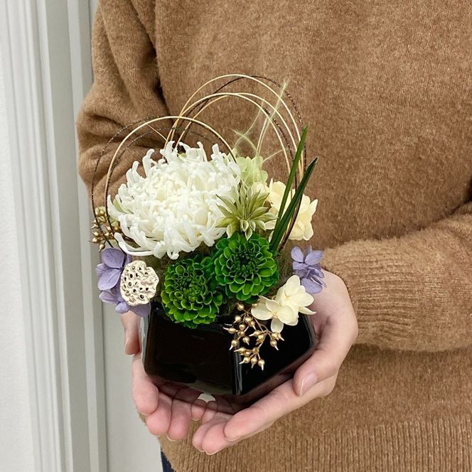 プリザーブドフラワー　翠（すい）　春日部市　シュガーパイン(AJ260)