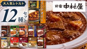 新宿 中村屋 レトルト 食べ比べ セット ( Aセット 12種 ) レトルトカレー カレー レトルト食品 常温 詰め合わせ 時短 レンジ 調理 人気 洋食 ビーフカレー 数量限定 贈答 保存 保存食 ストック 非常用 非常食 老舗 [DM001us] レンチン レンジ 