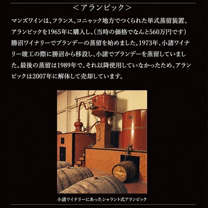 ソラリス ブランデー 龍眼 1989 700ml×1本 マンズワイン ご当地 取り寄せ お酒 アルコール 長野県 小諸市
