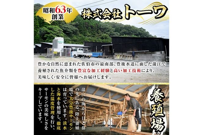 大分豊後サーモン フィレ(350g以上) 魚 鮮魚 刺身 さしみ 冷凍 佐伯 養殖 国産 大分県 佐伯市【EA27】【(株)トーワ】