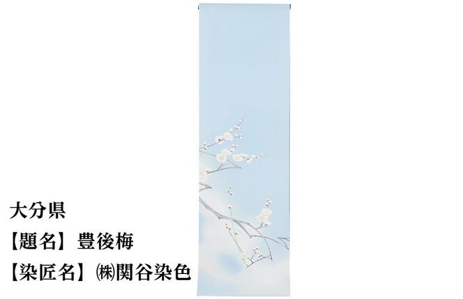 【47都道府県着物応援プロジェクト】 大分県 京手描友禅 付下げ着尺 261009_A-BR044