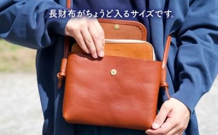 フラップ の サコッシュ 糸島市 / LADIES＆GENTLEMEN [ADK043] レザークラフト サコッシュ 本革 メンズ レディース 革製品