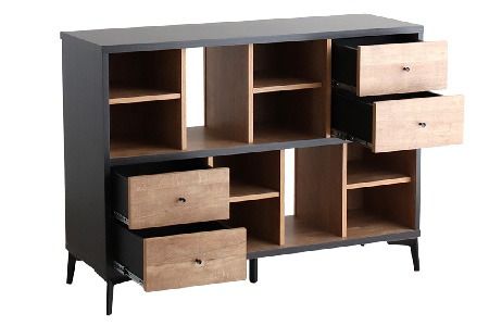 【東馬家具】タナス 120 ローシェルフ【ブックシェルフ 本棚 小物収納 オープンシェルフ オシャレ 魅せる収納 完成品 脚のみ取付】(H060637)