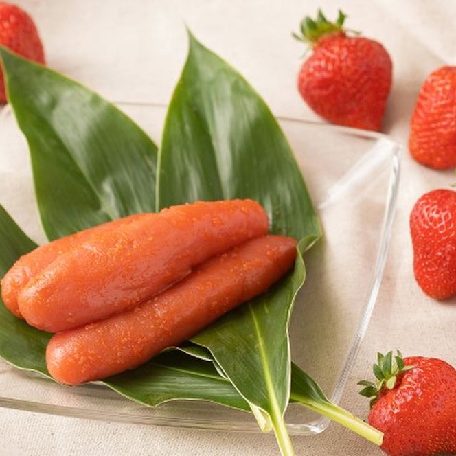 いちご あまおう 福岡産 1パック 約250g＆ふくや 味の明太子 100g 配送不可 離島 果物類 苺 イチゴ 魚貝類 